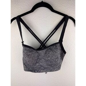 Victoria's‎ Secret VSX Sport Gray Heathered Crossback Sports Bra 34D